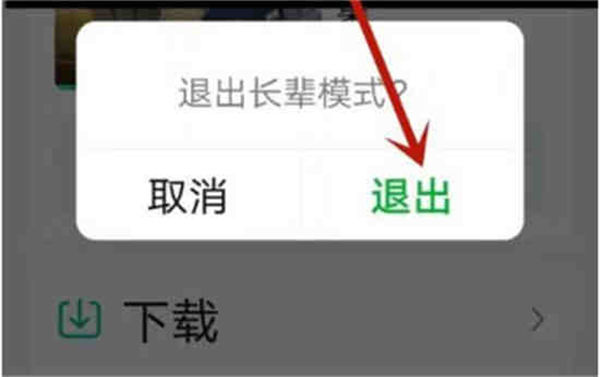 爱奇艺长辈模式怎么退出
