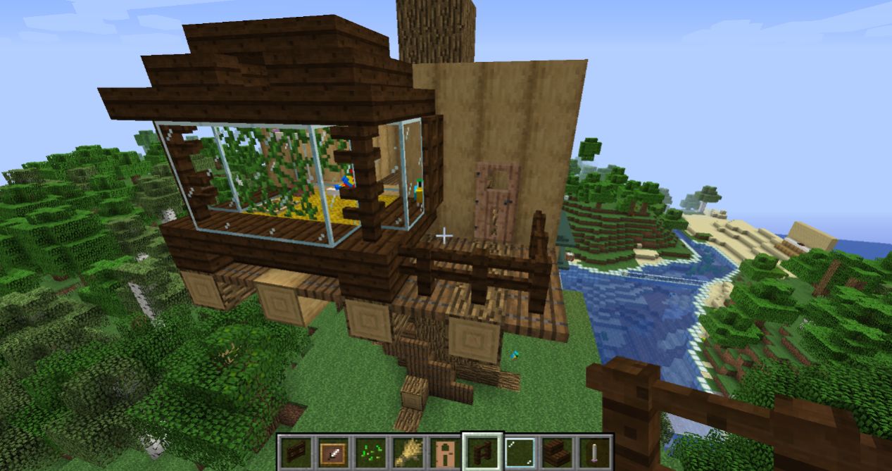 我的世界树屋怎么制作