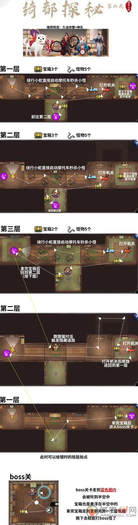 阴阳师绮都探秘路线怎么过 阴阳师绮都探秘路线过关技巧