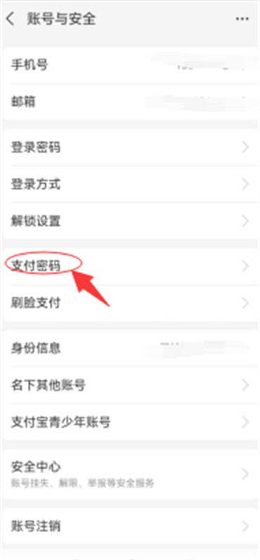 支付宝支付密码忘记了怎么找回