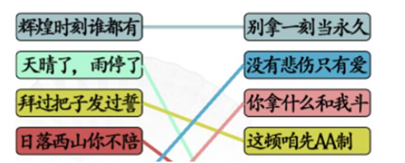 汉字找茬王连社会语录怎么连线过关 汉字找茬王连社会语录过关答案